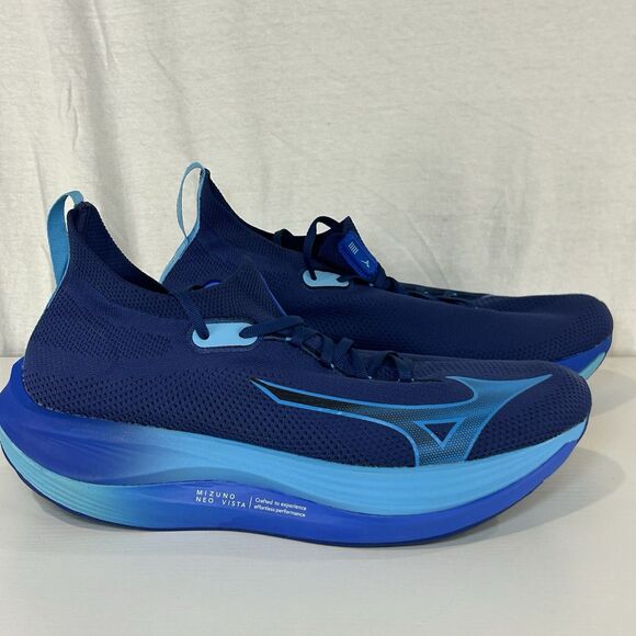 Mizuno Neo Vista Shoes Mens 13 Estate Blue River Road Track Running Trainer - Picture 1 of 9